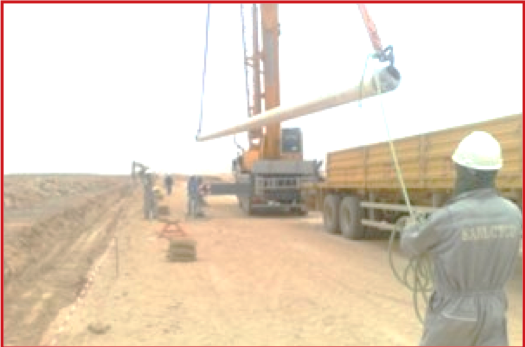 Construction of Underground 8”Ø Duplex flow line for KB-17 well at KBA